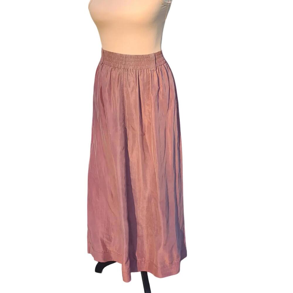 Carole Little. Vintage, 100% Silk High-Waisted Maxi Skirt. Size: 6